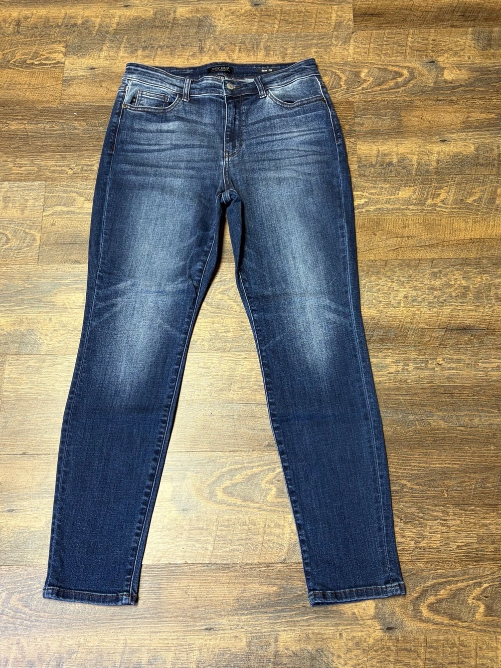 Judy Blue Slim Fit Dark Wash Denim Jeans Womens 11/30 Stretch JB82428DK Blue